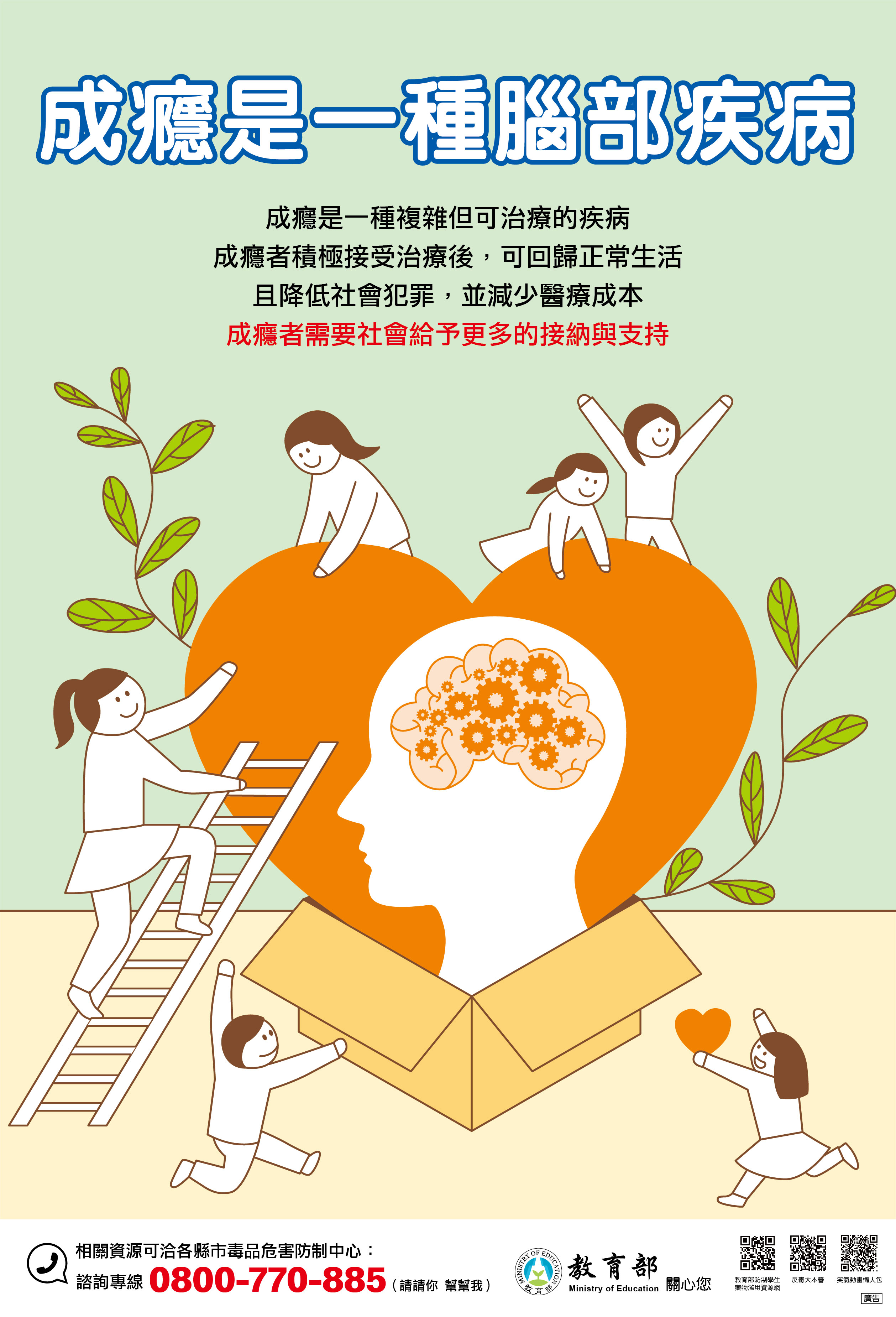 公告縮圖：戒毒成功專線0800-770885